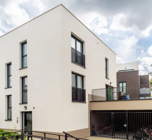 Cantillana_Rommelaere_Crepi_Sierpleister_Blanc_beige_facade_Gevel