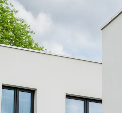 Cantillana_Rommelaere_Crepi_Sierpleister_Blanc_beige_facade_Gevel